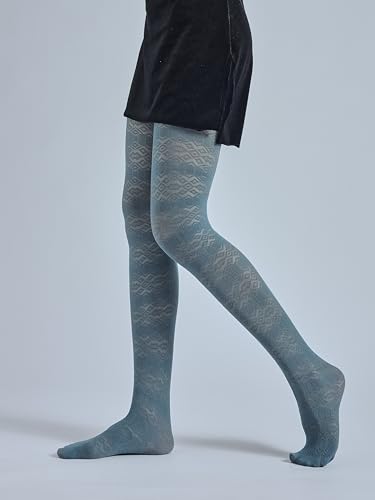 Image of Sahabowi Women Tights, Sheer High Waist Pantyhose, Vintage Control Top Stockings, Siwa6