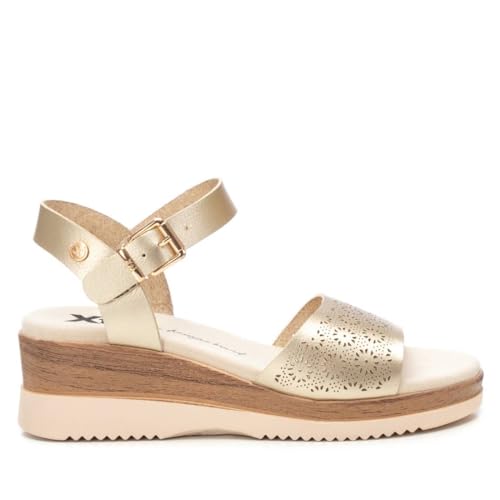 Sandale Femme Or pour l'Été | Chaussures Décontractées XTI 41