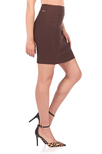 Image of Rekucci Women's Ease Into Comfort Above The Knee Stretch Pencil Skirt