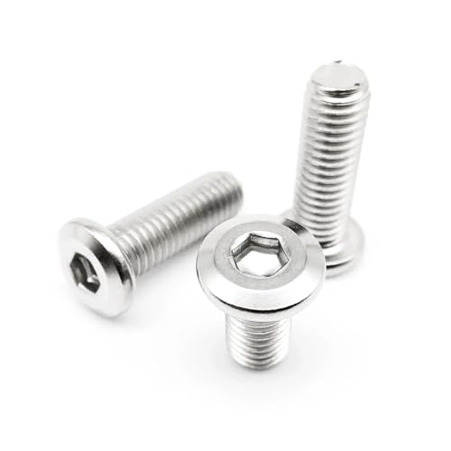 Large Flat Hex Hexagon Socket Allen Head Connect Joint Bolt Furniture Rivet Screw(50pcs M3x10mm)4