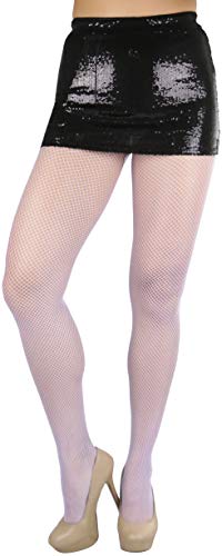 Image of ToBeInStyle Women's Sexy Vibrant Fine Classic Fishnet Full Footed Pantyhose