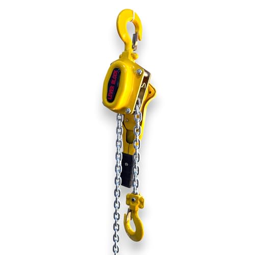 Image of BULLIFT Hand Lever Hoist 0.75 Ton - 1.5 Meter Lift | Heavy Duty Manual Lever Block with Alloy Steel Load Chain | Industrial Chain Puller for Lifting & Rigging