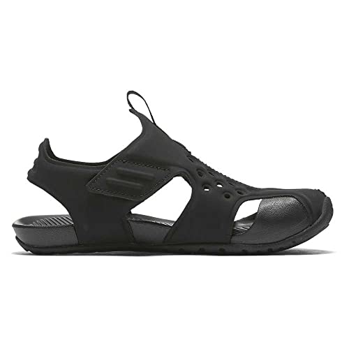 Nike Kids Sunray Protect 2 (PS) Sandals Black White Size 23