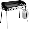 Camp Chef Tahoe Triple Burner Stove - Removable Legs, 30K BTU Burners and 16-inch Accessory Compatible