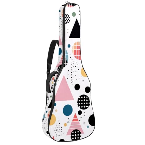 Sac pour guitare universel anti-rayures grande taille avec motif abstrait coloré