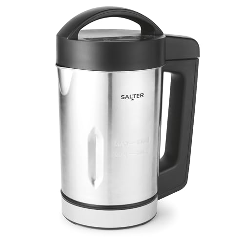 Salter Fabricador de Sopa Digital - 1.6L, Ideal Para Cocinar en Lotes, 5 Configuraciones (Suave, Grueso, Bebidas, Mantener Caliente, Mezclar/Limpiar), Sensor Antidesbordamiento, 900W