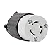 Superior Electric YGA026F Twist Lock Electrical Receptacle 3 Prong 15A 125V - NEMA L5-15C - Pack of 15