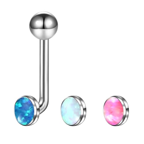 Xpircn 3PCS 14G Titanium VCH Piercing Jewelry for Women Christina Piercing Barbell Genital Jewelry Vertical Hood