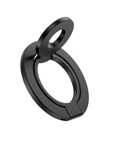 Phone Ring Holder Grip with Dual-Side Magnets Universal Magnetic Kickstand