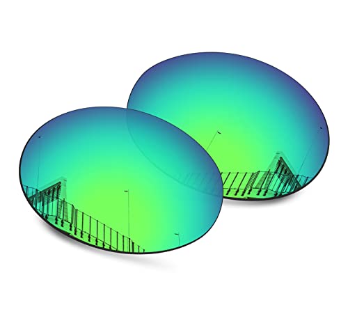 Image of Well-aimed Replacement Lenses Compatible with Oakley Eye Jacket Redux OO9438 Sunglasses - Green Iridium Polarized