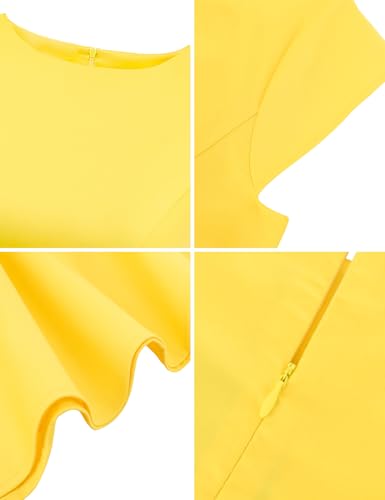 Image of Dressystar Women's Vintage 1950s A Line Cap Sleeve Cocktail Party Dress
