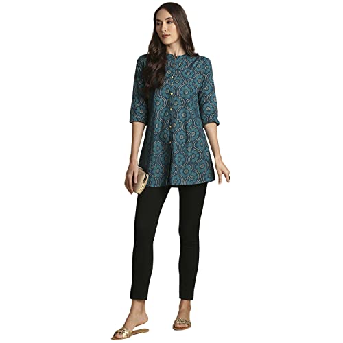 Image of anubhutee Women's Rayon Printed A-Line Kurti