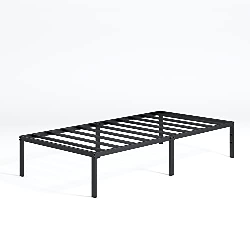 Image of Zinus Yelena 14 Inch Classic Metal Platform Bed Frame with Steel Slat Support / Mattress Foundation, Twin