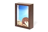Swing Design Chroma Shadow Box Frame, 5 by 7-Inch, Walnut