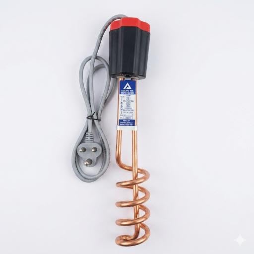 Immersion water heater 1500W|100% shock proof body|Heavy copper element|With Bucket clip| ISI certified| Pin Moulded Plug|Waterproof |Heating for Buckets,Bath,Kitchen & Home Use-image-6