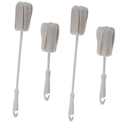 FOMIYES 4pcs Cleaning Cup Brush Bottle Cleaning Brush Bottle Scrub Brush Bottle Brush Sponge Brush with Plastic Handle Water Bottle Cleaning Brush Bottle Sponge Brush Mug Brush
