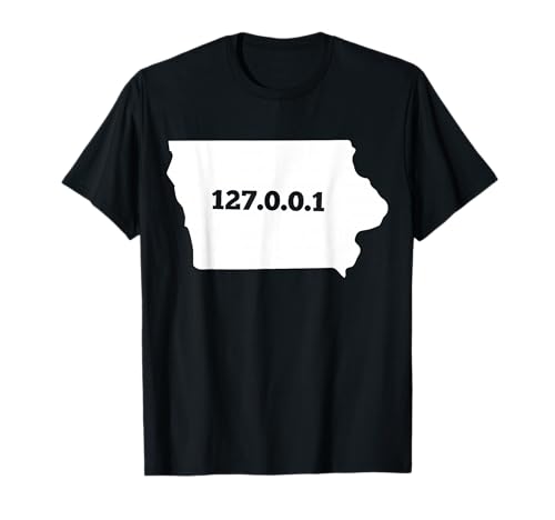 Iowa 127.0.0.1 T-shirt à domicile avec adresse IP T-Shirt