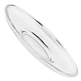 BIUDECO 2 Stück Runde Glas Untertassen Transparent 8,5cm Dekorative Teeuntertassen Kaffeeteller für Haushalt Teestuben und Restaurants Wiederverwendbar