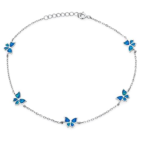 Bling Jewelry Opalescent Butterfly Anklet for Women Cover
