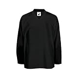 Pearsox Mesh Polyester Hockey Jersey for Men's - Ice Hockey Athletic Plain Sports Jersey with Pullover Closure, Long Sleeves (Black, Large)