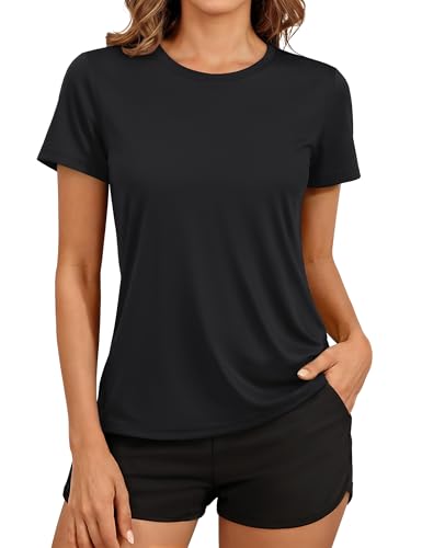 TACVASEN Women's Short Sleeve Performance T Shirts UPF 50+ Quick Dry Athletic Workout Tops for...