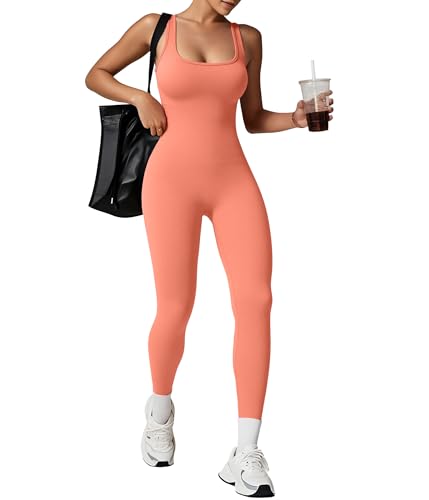 TrainingGirl One Piece Jumpsuit Coral