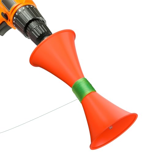 Kewery Power Drill Fishing Line Stripper & Spooler Tool Fast Line Removal & Rewinding Tangle-Free Line Management Aluminum & Stainless Steel Compact Portable Design for Fishing Reels & More