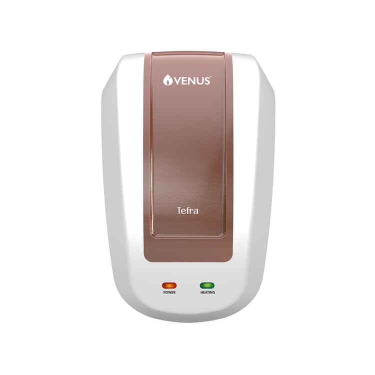 Image of Venus Tefra 5T30 05-Litre Instant Water Heater(Coffee Brown Panel) | Water Heater for Bathroom and Kitchen |100% Copper Element| 5 Year Inner tank warranty |2 Year Heating element warranty