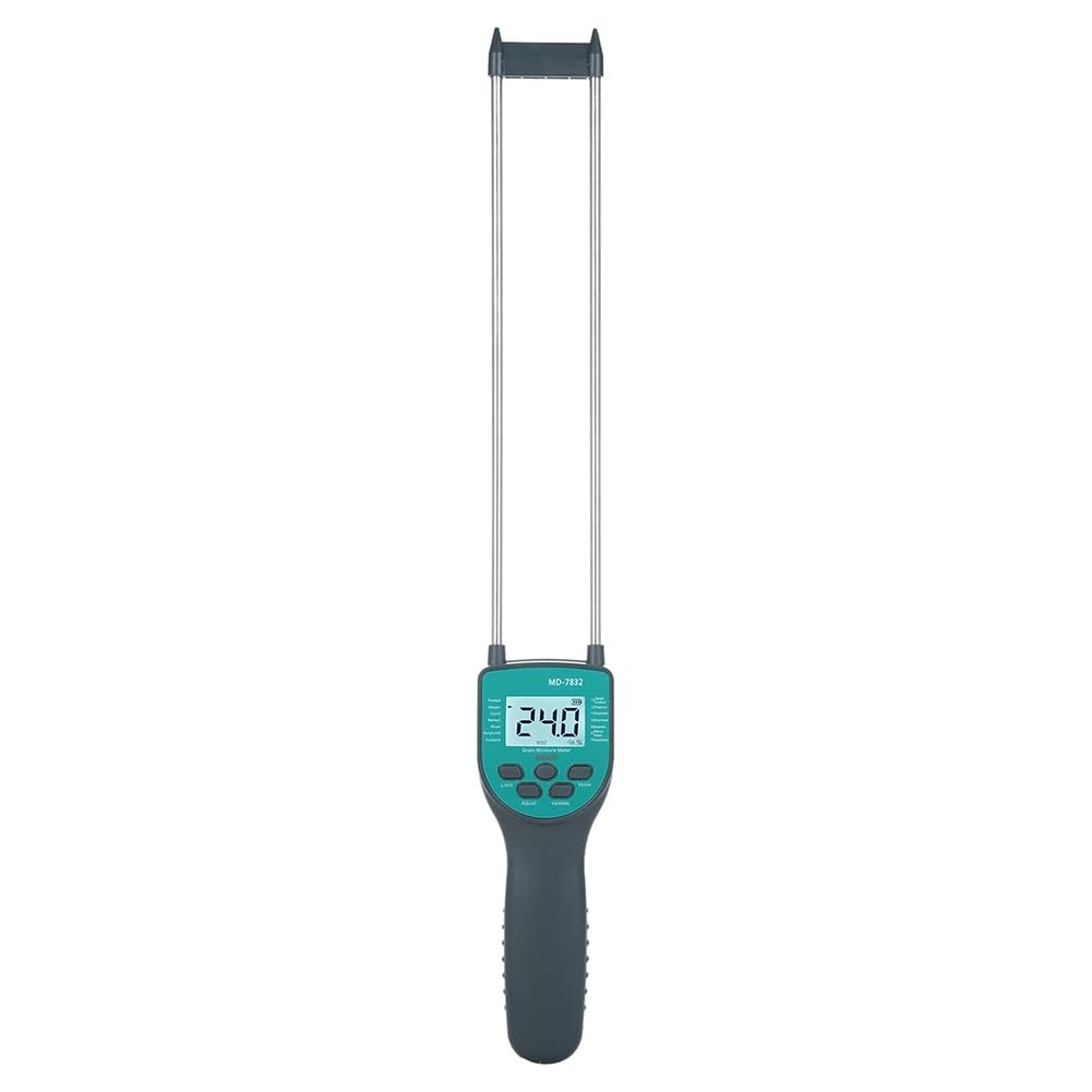IJSDNVJNDX Hay Moisture Tester Digital Grain Moisture Content Meters Measurable for 14 Type Grains for Paddy Wheat Corn