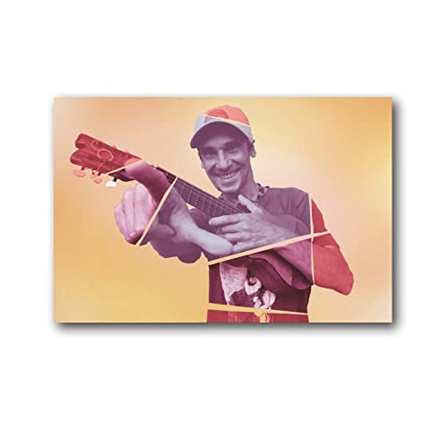 Poster du chanteur espagnol Manu Chao (14) - Impression sur toile - Décoration murale moderne - 20 x 30 cm
