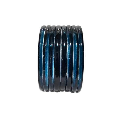 Image of Colorful Jelly Bangles Set of 8 - Transparent Candy Color Stackable Bracelets, Lightweight Fashion Accessories for Women & Girls