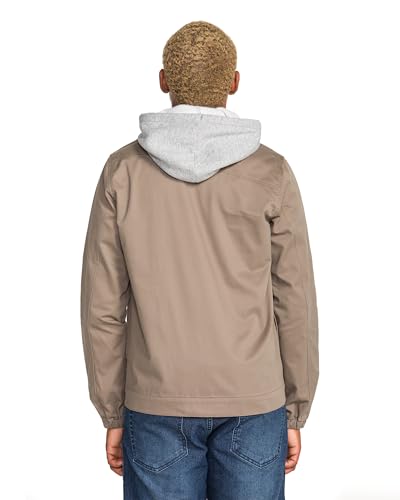 Image of Volcom Men's Rexton Jacket - Modern Fit Lightweight Zip-up Jacket Adjustable Hood, Everyday Outerwear