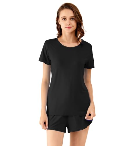 Image of WiWi Bamboo Viscose Womens Pajamas Cooling Sleepwear for Hot Flashes S-4X