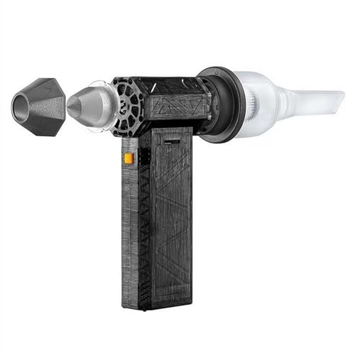 Ainiupi Potente soplador de aire eléctrico, ventilador violento sin escobillas, portátil, mini turbo, soplador de nieve para exteriores, limpiador inalámbrico para coche, hogar, teclado, computadora