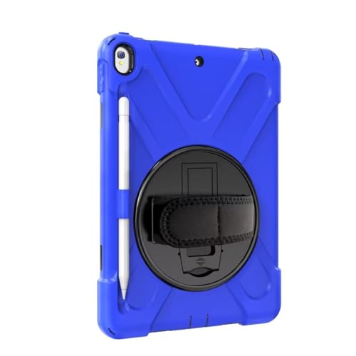 Coque iPad Pro 10.5 antichoc HDWA bleue contre les chutes et casses