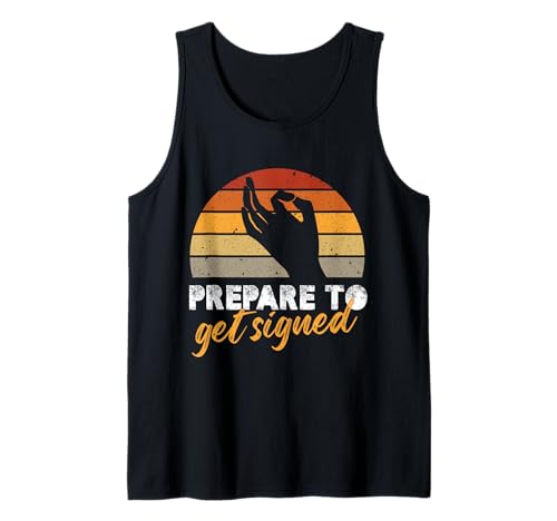 prepararse para firmar Diseño para un intérprete asl Camiseta sin Mangas