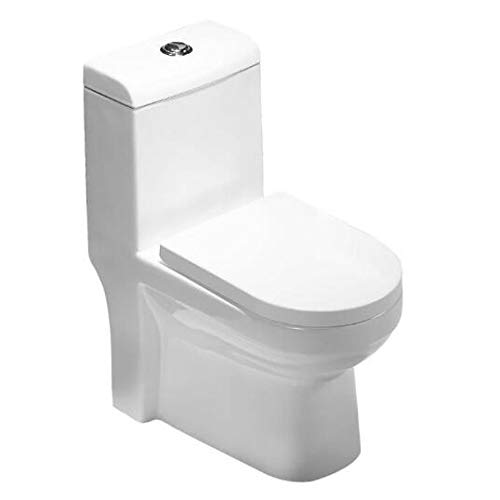Buy Golden Dragon Ceramic Straight Flush Toilet GD2135, White Online
