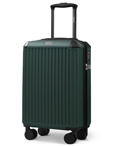 LUGG 20 Inch Sky Rover Carry On Suitcase - Lightweight ABS Hard Shell Cabin Luggage with TSA Lock, 4 Spinner Wheels, Telescopic Handle, Water Resistant Travel Case, EasyJet Overhead Size - 55x35x20cm