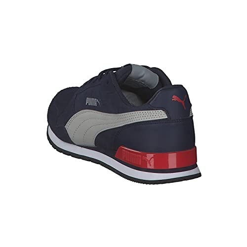 Image of Puma Unisex's St Runner V2 Sd Jr Trainers, Peacoat Gray Violet High Risk Red, 6 us