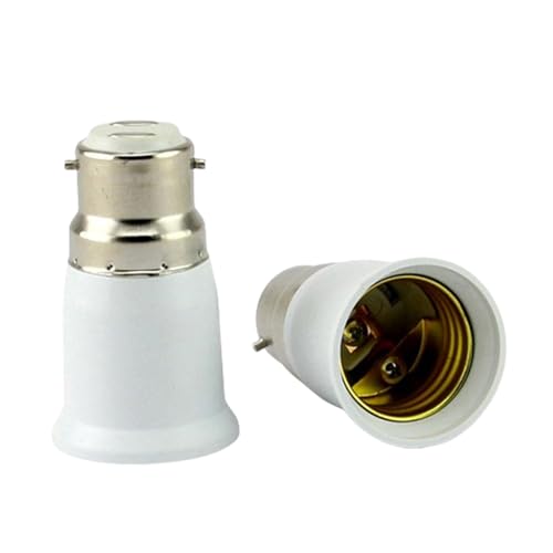 B22 A E27 Adaptador, Adaptador De Bayoneta A Rosca Para Bombillas, Adaptador De Bayoneta Bombillas Ventilador Techo, B22 A E27 Convertidor Casquillo Bayoneta Rosca Universals Bombillas