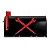 Ironworker Crossed Tools Mailbox Cover Magnetic MailWraps Outside Garden Yard Home Standard Mailbox 21x18 in, Black