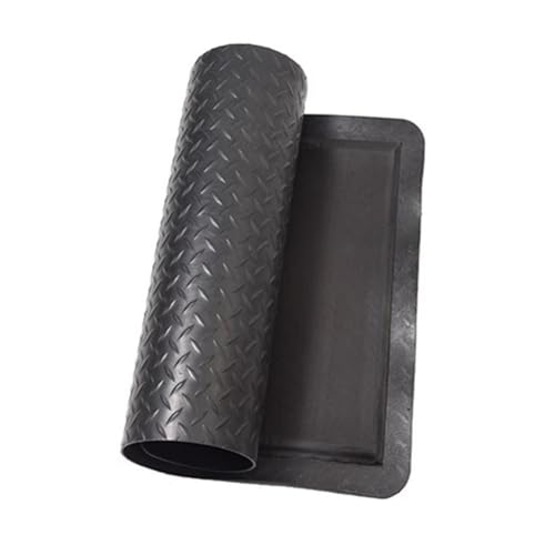 Tapis anti-fatigue industriel noir 60x80 cm pour le travail debout