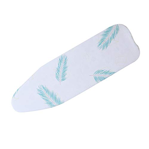 MERIGLARE Tábua de Passar Roupa de Suprimentos para Lavanderia Protetora 140x50cm - Penas verdes