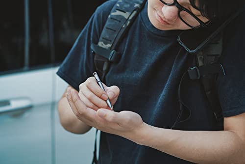 Keyunity Kp00 Titanium Alloy Bolt Action Pen With Bonus Refills, Retractable Pocket Ball-Point Pen For Everyday Use Signature, Fine Point, Black Ink (Stonewashed) #TOP7