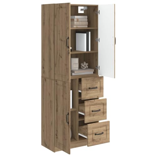 Armarios de madera de roble Artisan con estante modular de diseño premium 4