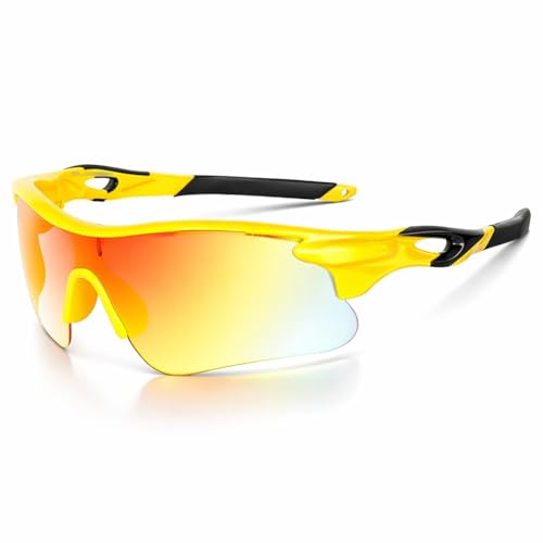 Zynic Men’s Stylish Sports Sunglasses Googles | UV400 Protection Classic Wrap Around Googles |Sports Shades for Driving,Cyclining Outdoor & Travel |...