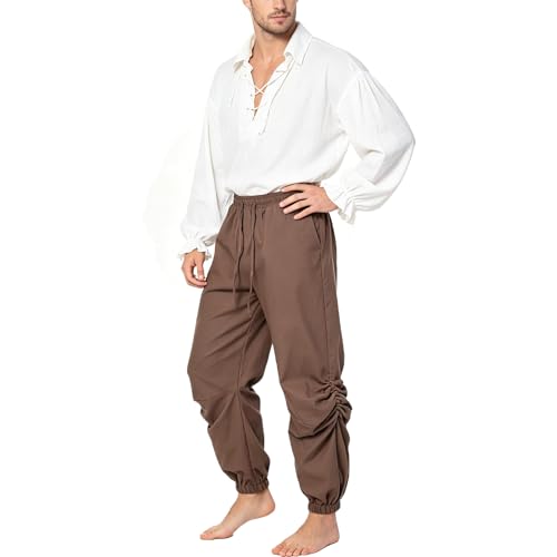 Pantalon de pirate confortable pour homme qui ne serre pas la taille lors des fêtes