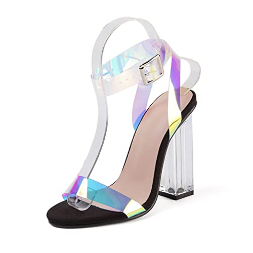 Sandales à talons hauts en cristal pour éviter les douleurs aux pieds