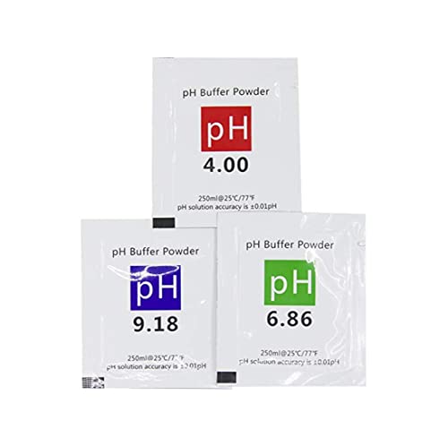 Image of pH Meter Buffer Solution Powder for Precise and Easy for Precise pH Calibration Powder Solution, 4.01pH,6.86pH and 9.18pH (Pack of 15)