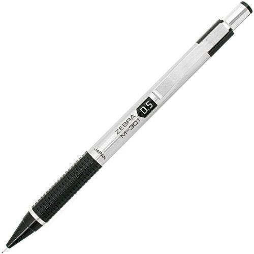 Mechanical Pencil, 0.5 mm, Stainless Steel w/Black Accents Barrel